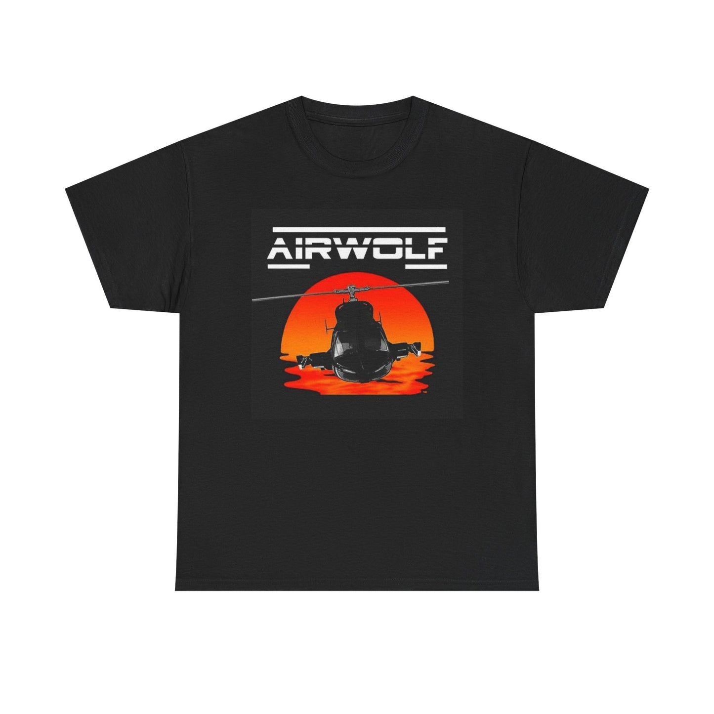Airwolf Graphic T Shirt Vintage 90s Tv Series Retro Unisex Heavy Cotton Tee 1