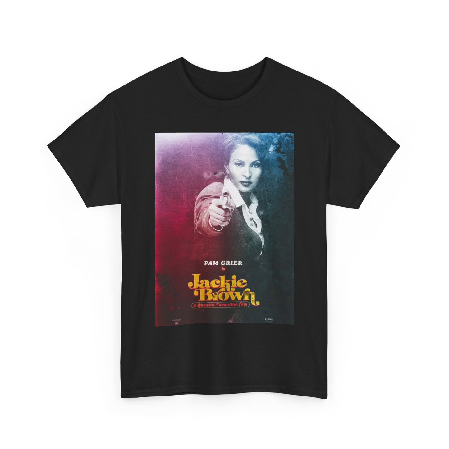 Jackie Brown Tshirt Pam Grier Vintage Movie Retro Unisex Heavy Cotton Tee