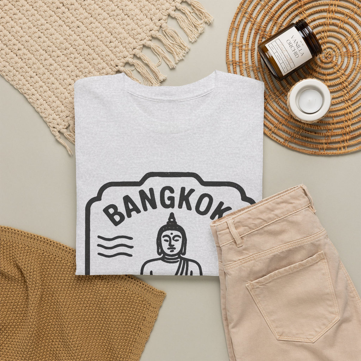 Bangkok Thailand Buddha Graphic T-Shirt Men's Graphic Tee