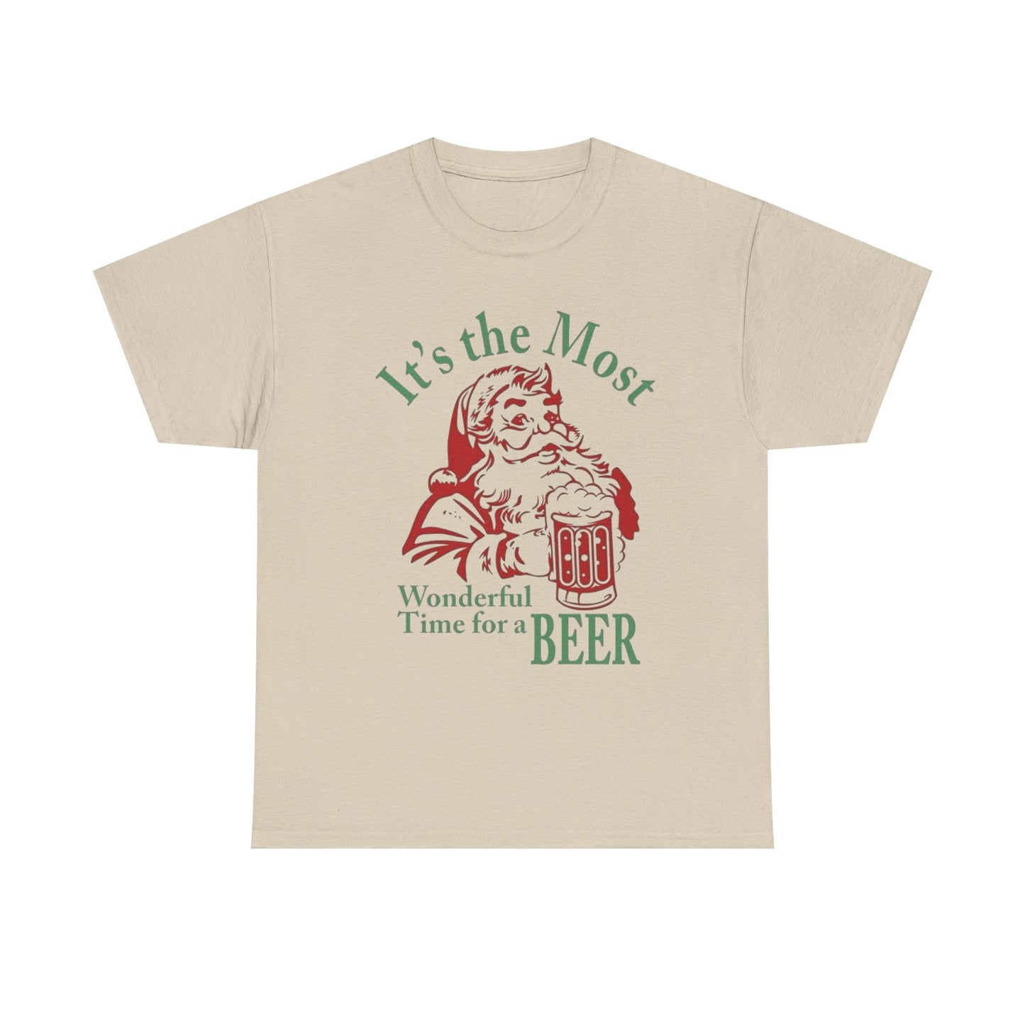Wonderful Christmas Beers Graphic T Shirt ADULT NEW Heavy Cotton Tee