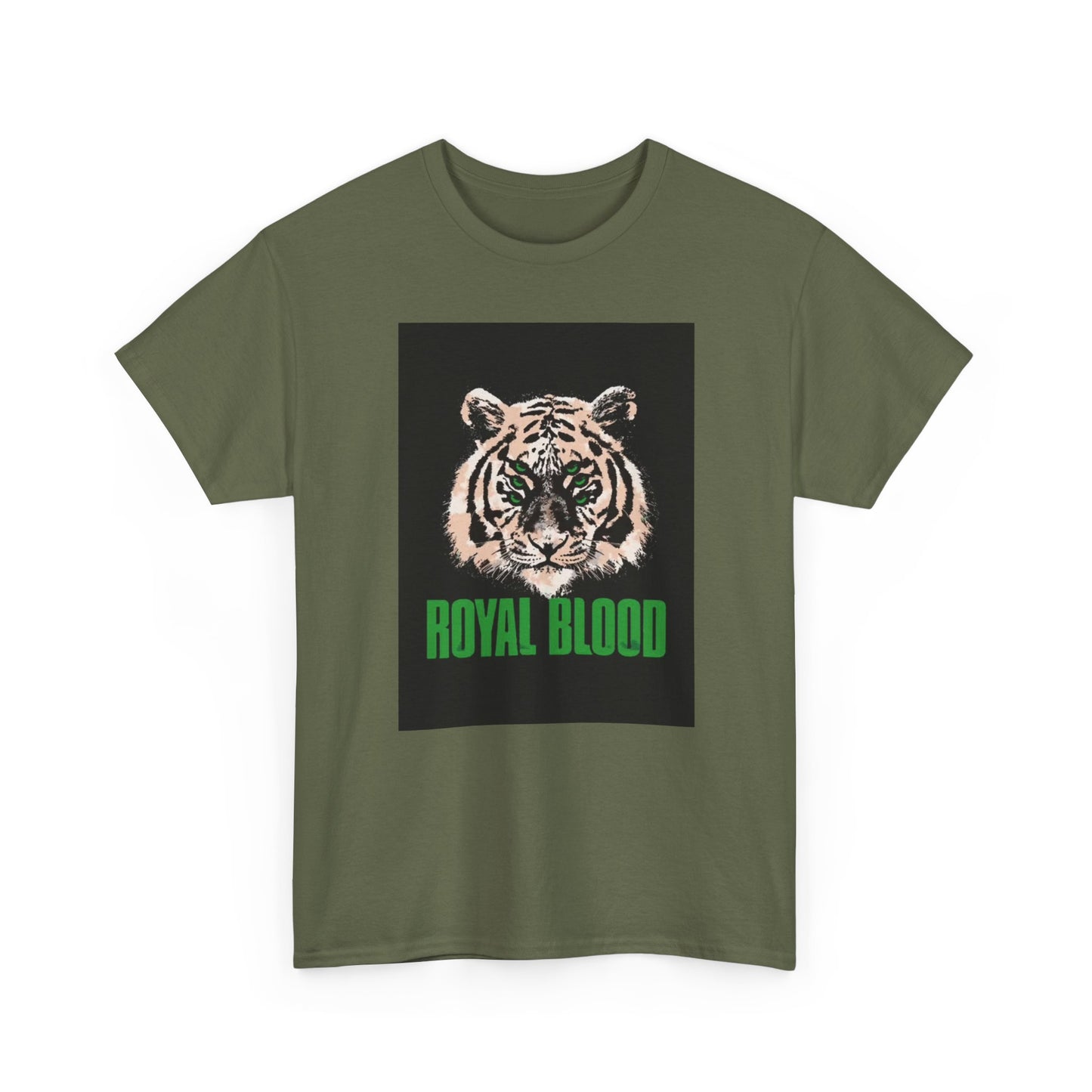 Royal Blood Tshirt Rock band Graphic Tiger Unisex Heavy Cotton Tee Vintage art