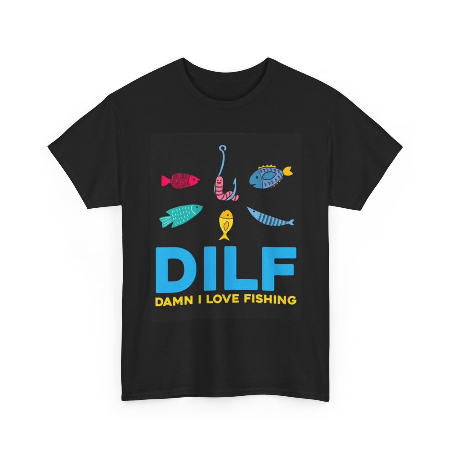 Damn I Love Fishing Graphic T Shirt Funny Fish Jokes Retro Lake Unisex