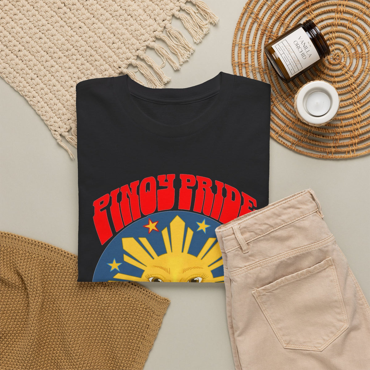 Pinoy Pride Graphic T Shirt Men's Classic Filipino Heavy Cotton Tee