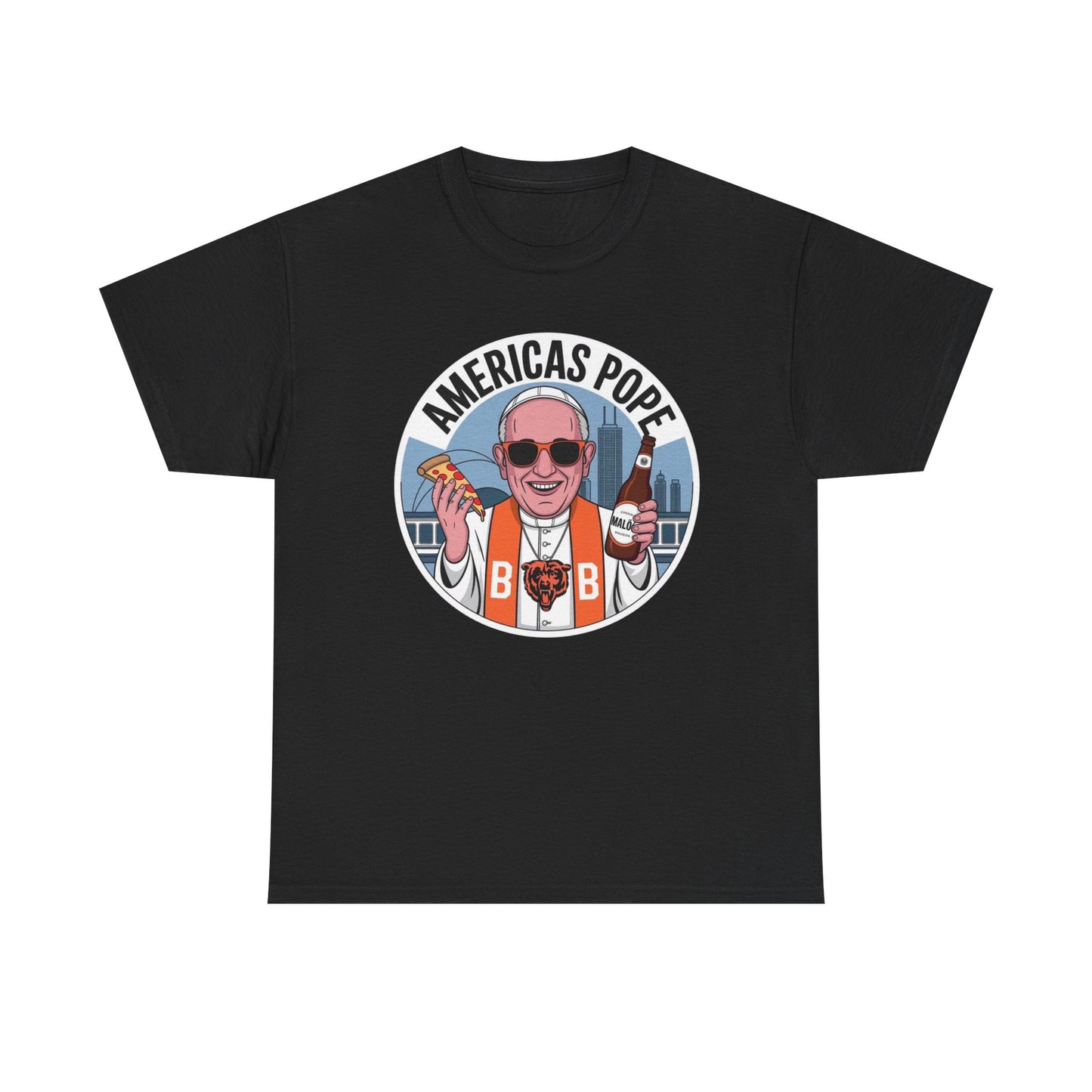 Americas Pope Graphic T Shirt Funny 2025 Unisex Heavy Cotton Tee