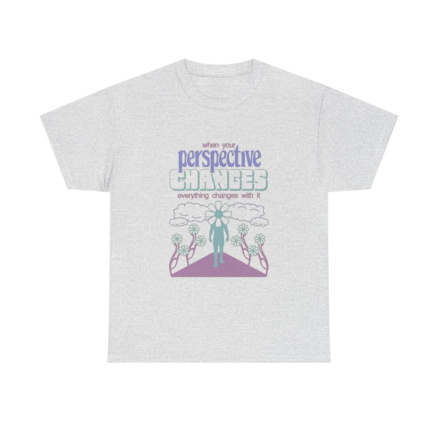 Change Your Perspective Graphic T Shirt Unisex Heavy Cotton Tee Gift Vintage