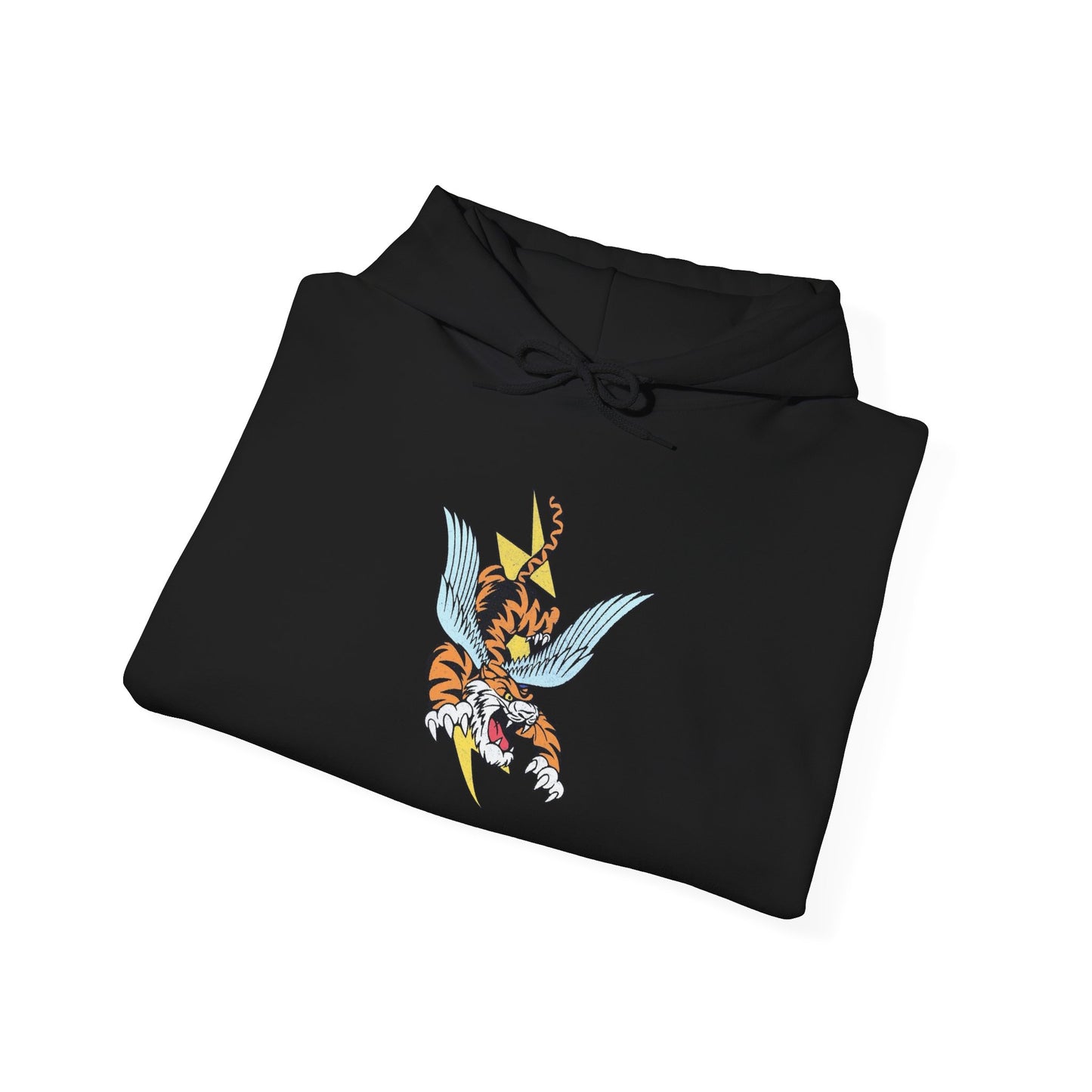 Flying Tiger Graphic Hoodie Unisex Heavy Blend™ Hooded Sweatshirt