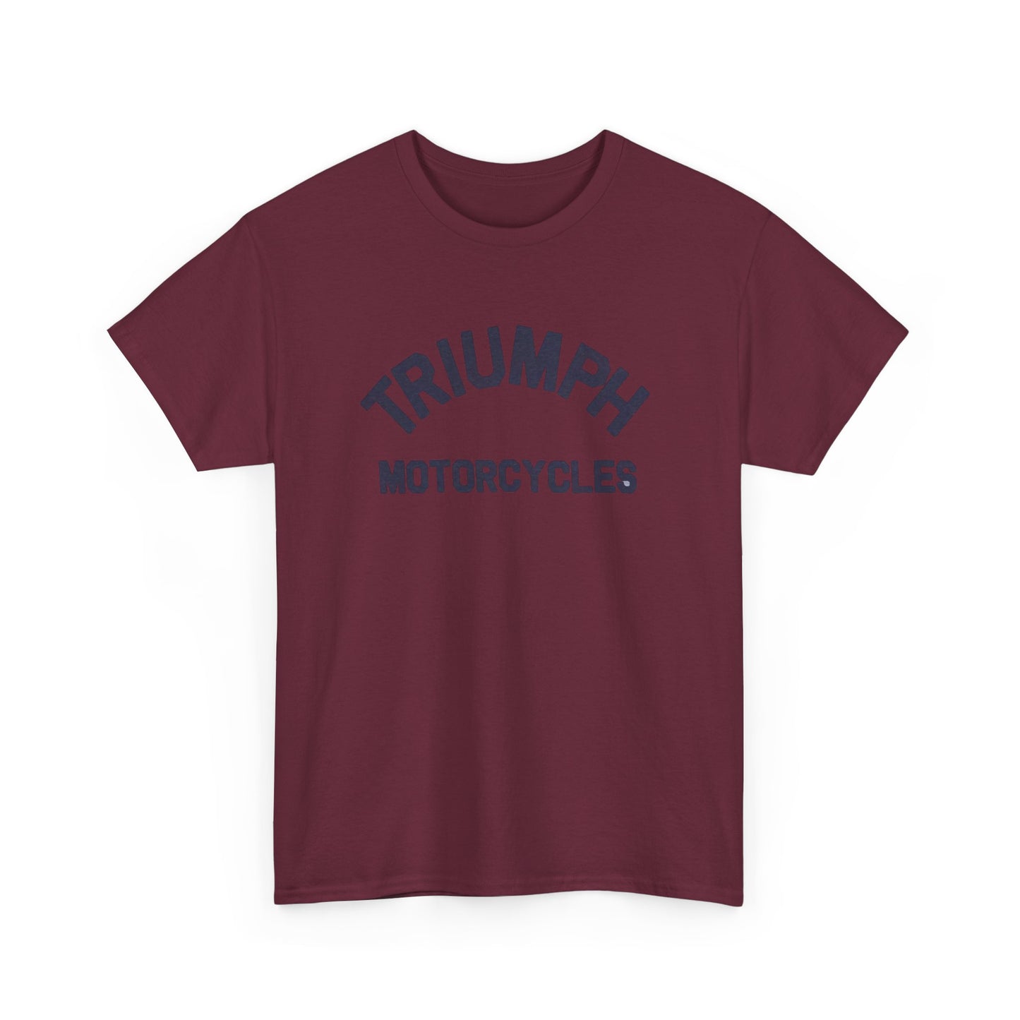 Triumph Motorcycles Tshirt Vintage Logo Classic Fit Unisex Heavy Cotton Tee