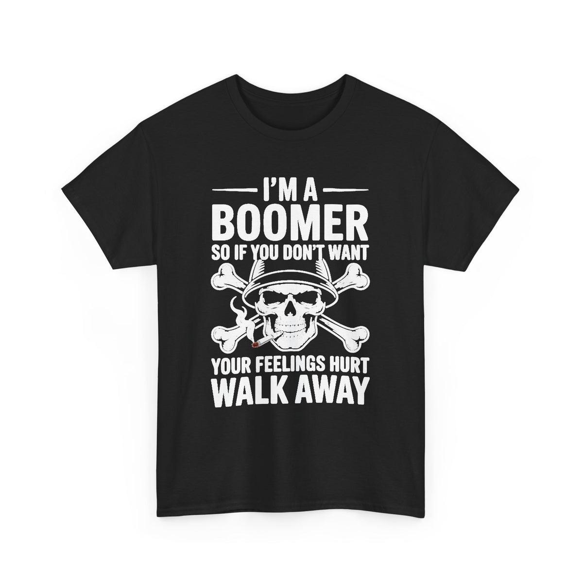 I'm a Boomer Skull Graphic T-Shirt | Humorous Sarcastic Tee Men's Graphic Tee