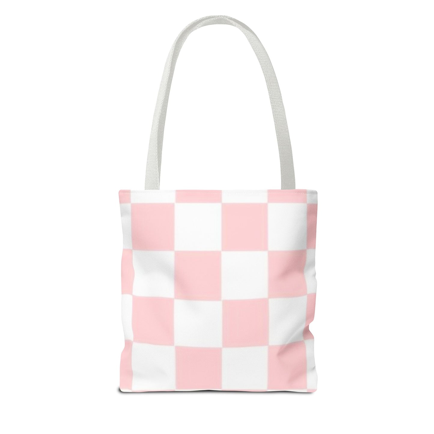 Pink Checkered All Over Print BRAND NEW Purse - Pocketbook - Travel Tote Bag