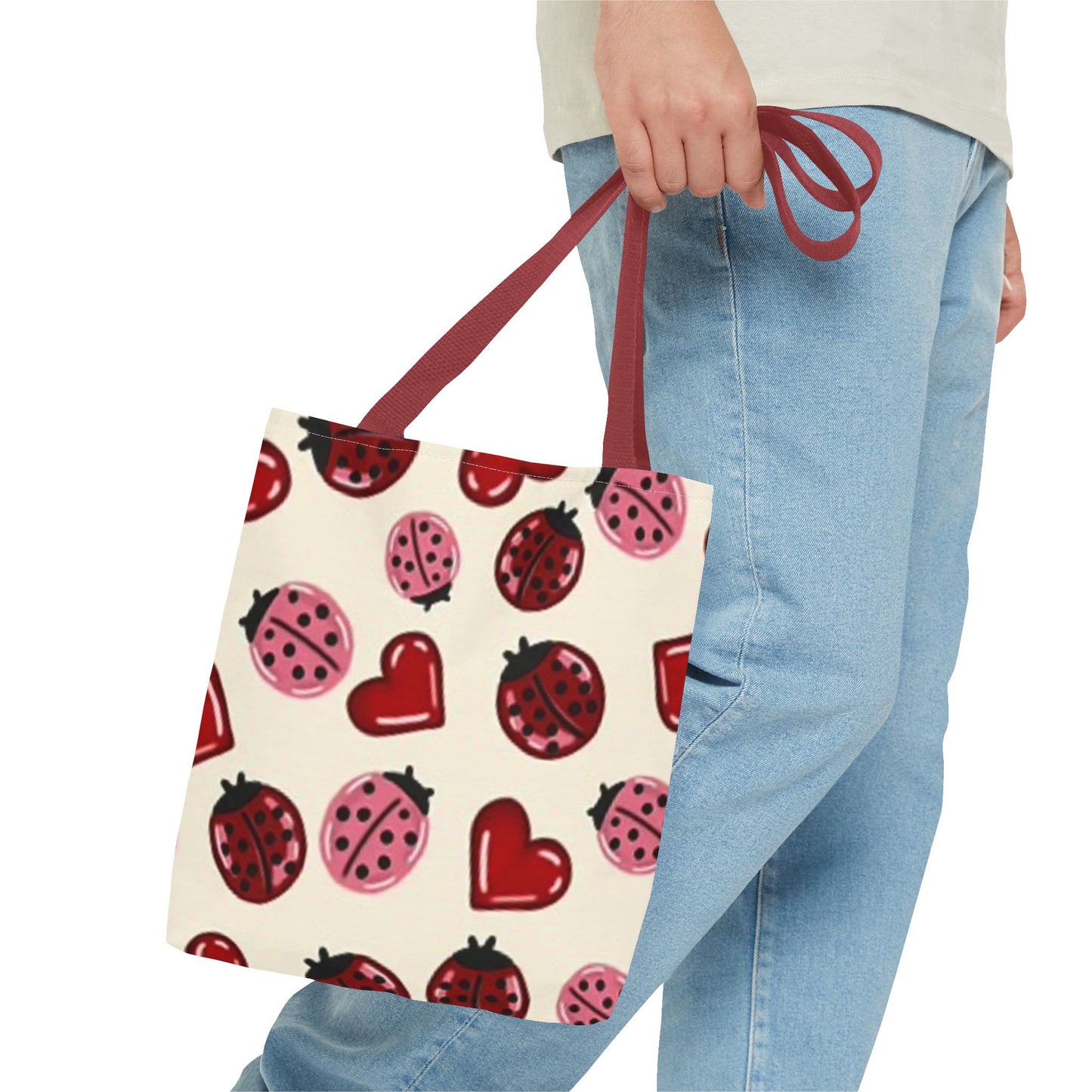 Ladybug Hearts All Over Print BRAND NEW Purse - Pocketbook - Travel Tote Bag