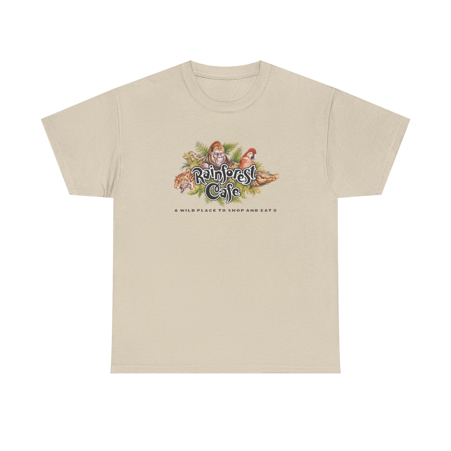 Rainforest Cafe Retro Graphic T Shirt S-5XL NEW Unisex Heavy Cotton Tee