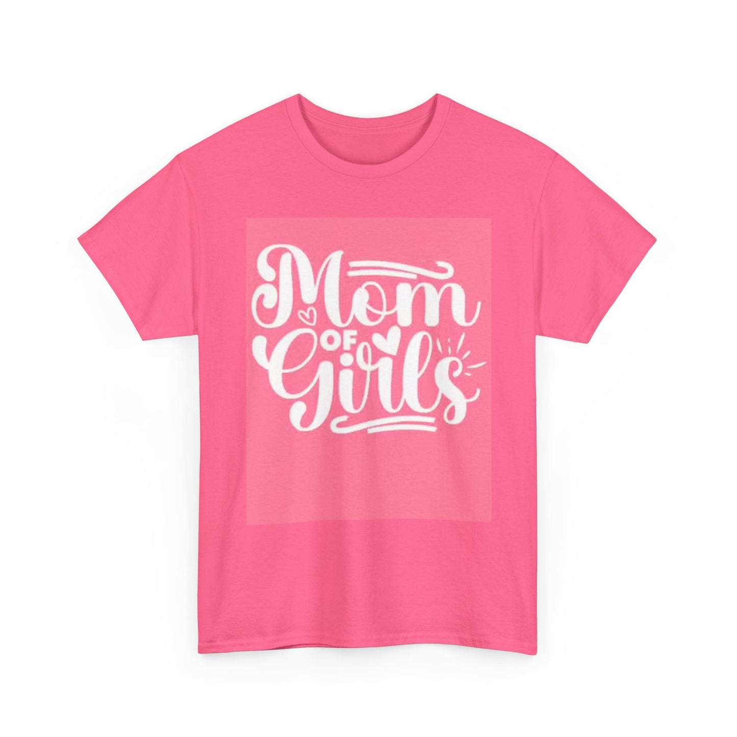 Girl Mom Graphic T Shirt Funny Mommy Cute Unisex Heavy Cotton Tee