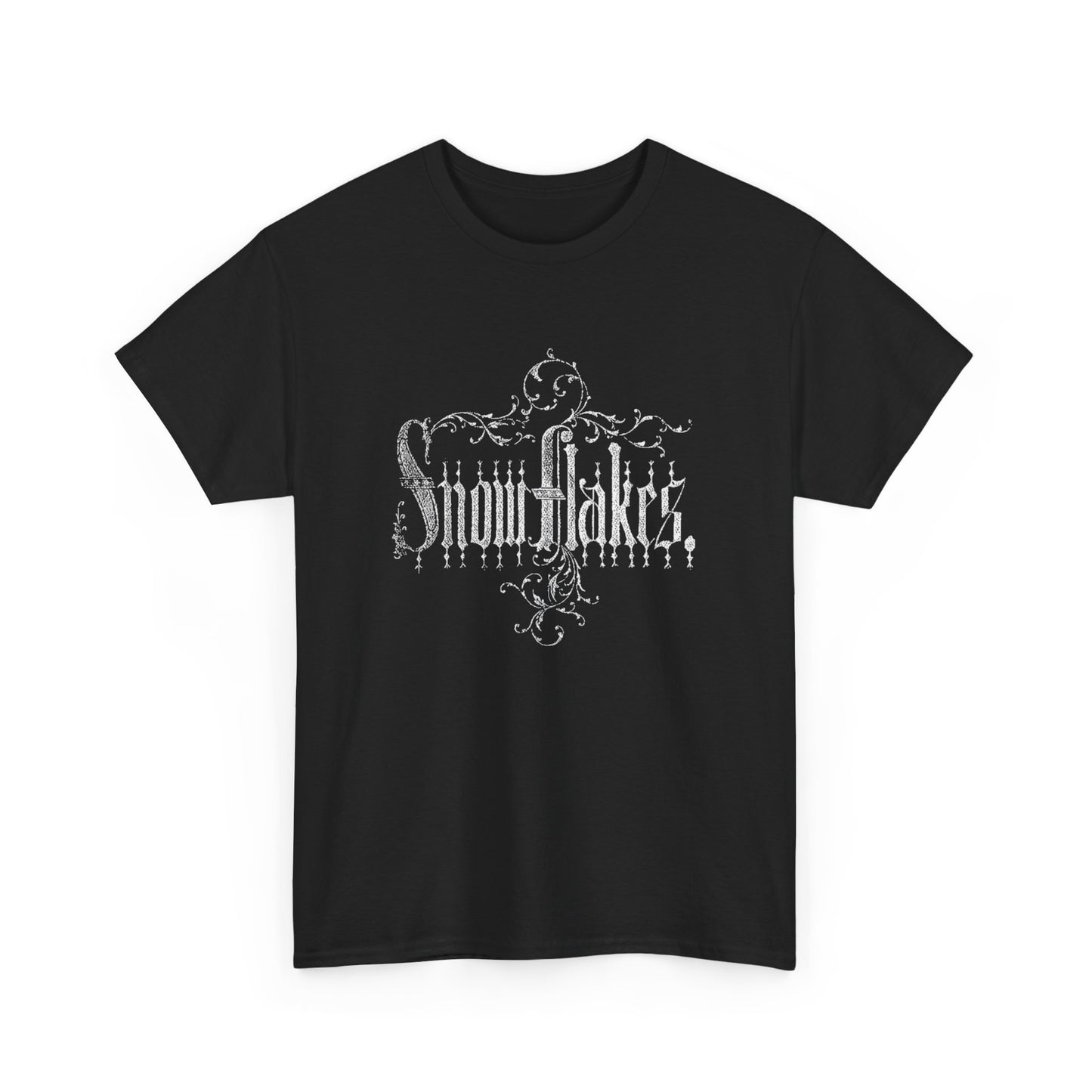Snowflakes Graphic T Shirt New Adult Unisex Heavy Cotton Tee