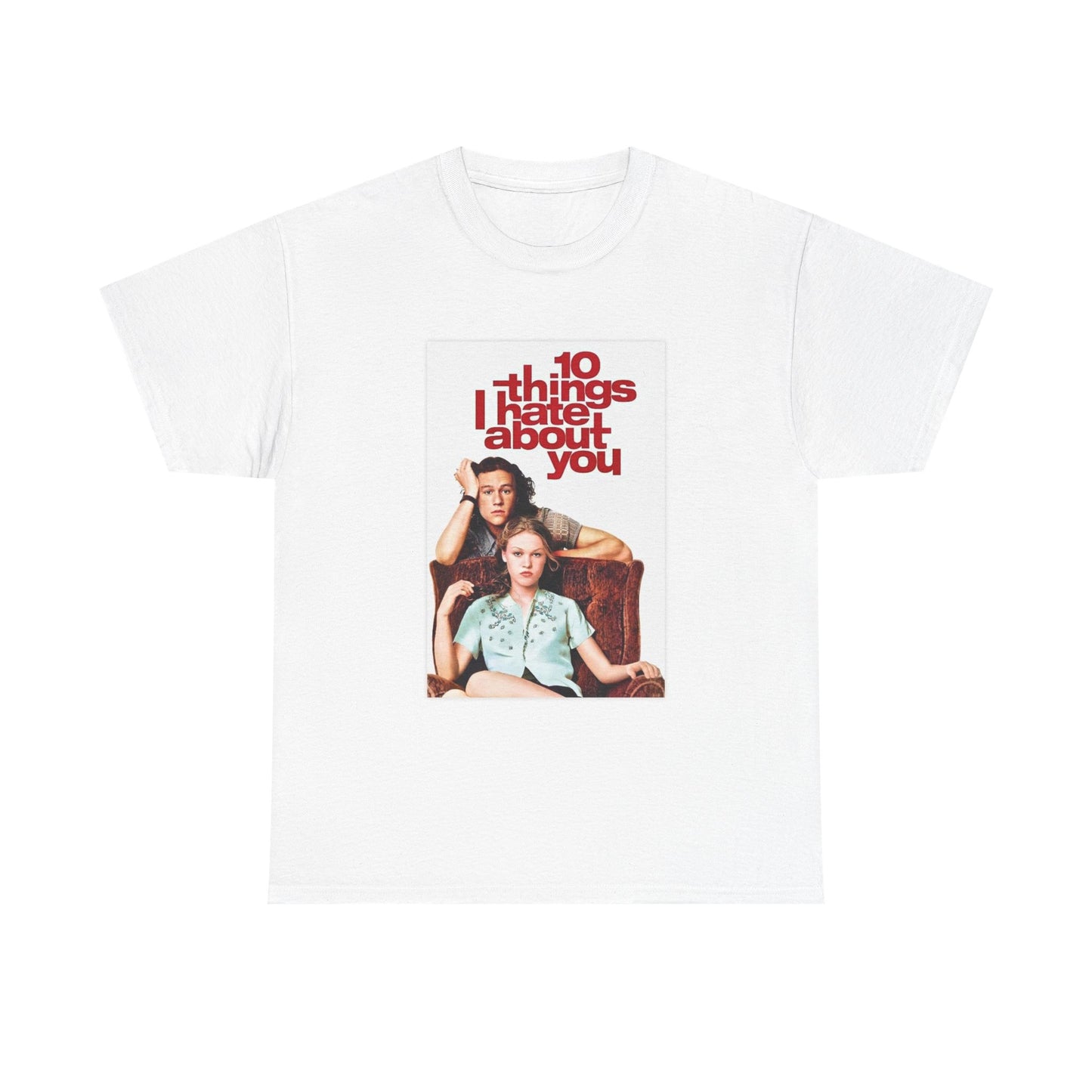 10 Things I Hate About You T shirt Vintage Movie poster 90s Unisex Heavy Cotton