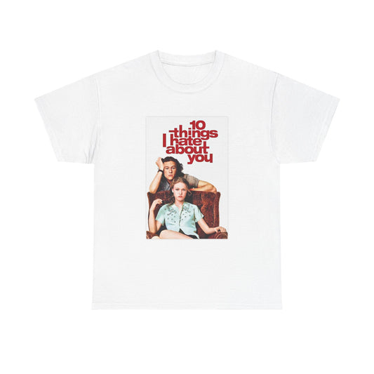 10 Things I Hate About You T shirt Vintage Movie poster 90s Unisex Heavy Cotton