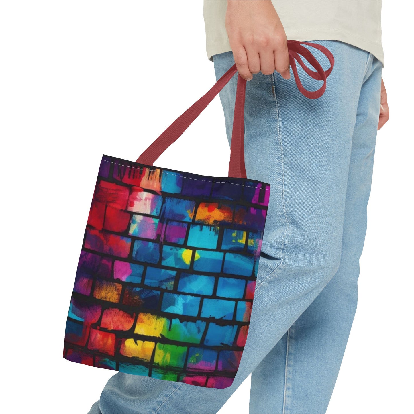 Rainbow Brick BRAND NEW Modern Purse - Pocketbook - Travel Tote Bag (AOP)