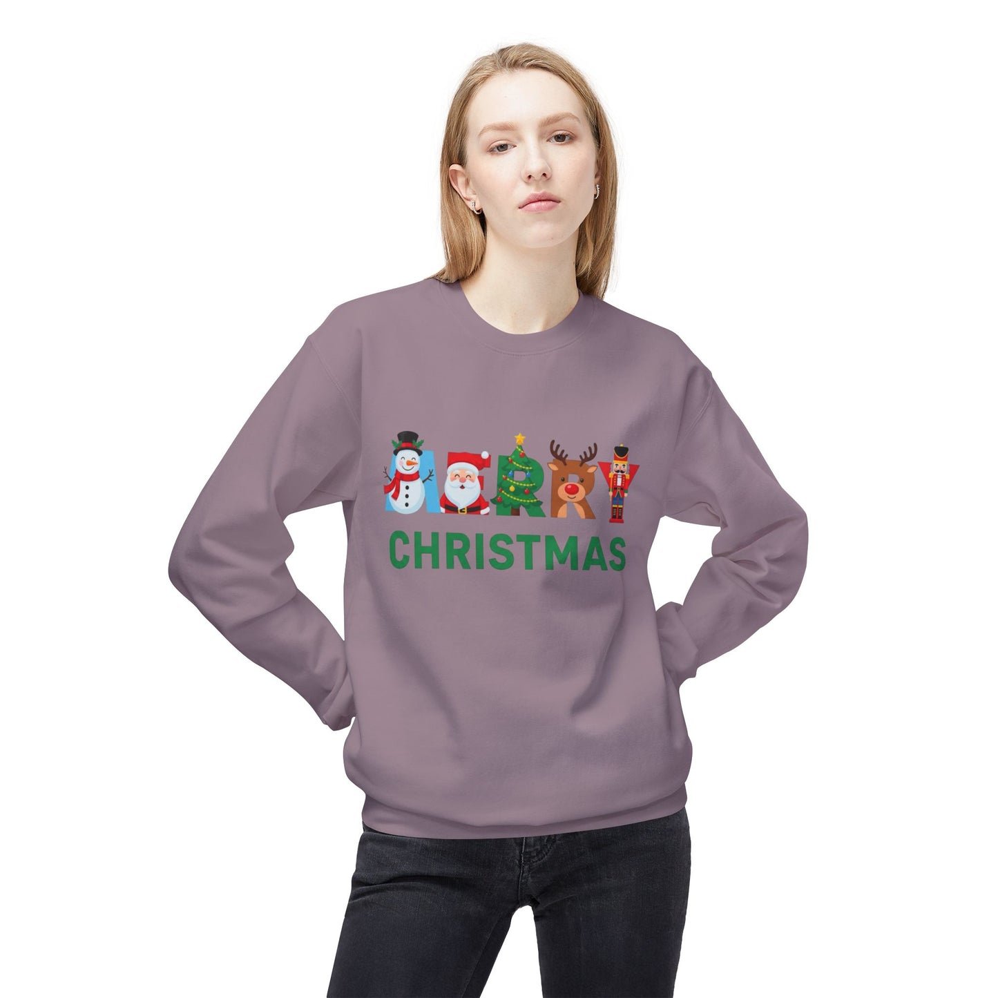 Merry Christmas Ornaments Sweater NEW Unisex Fleece Crewneck Sweatshirt