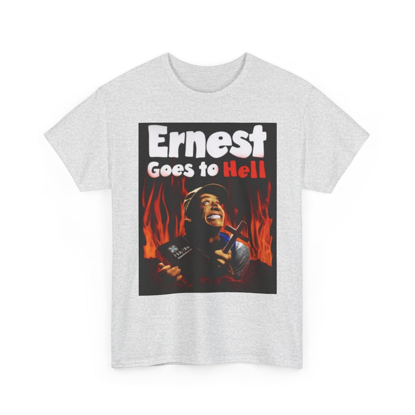Ernest Goes To Hell Graphic T Shirt Funny Vintage Poster Unisex Heavy Cotton Tee