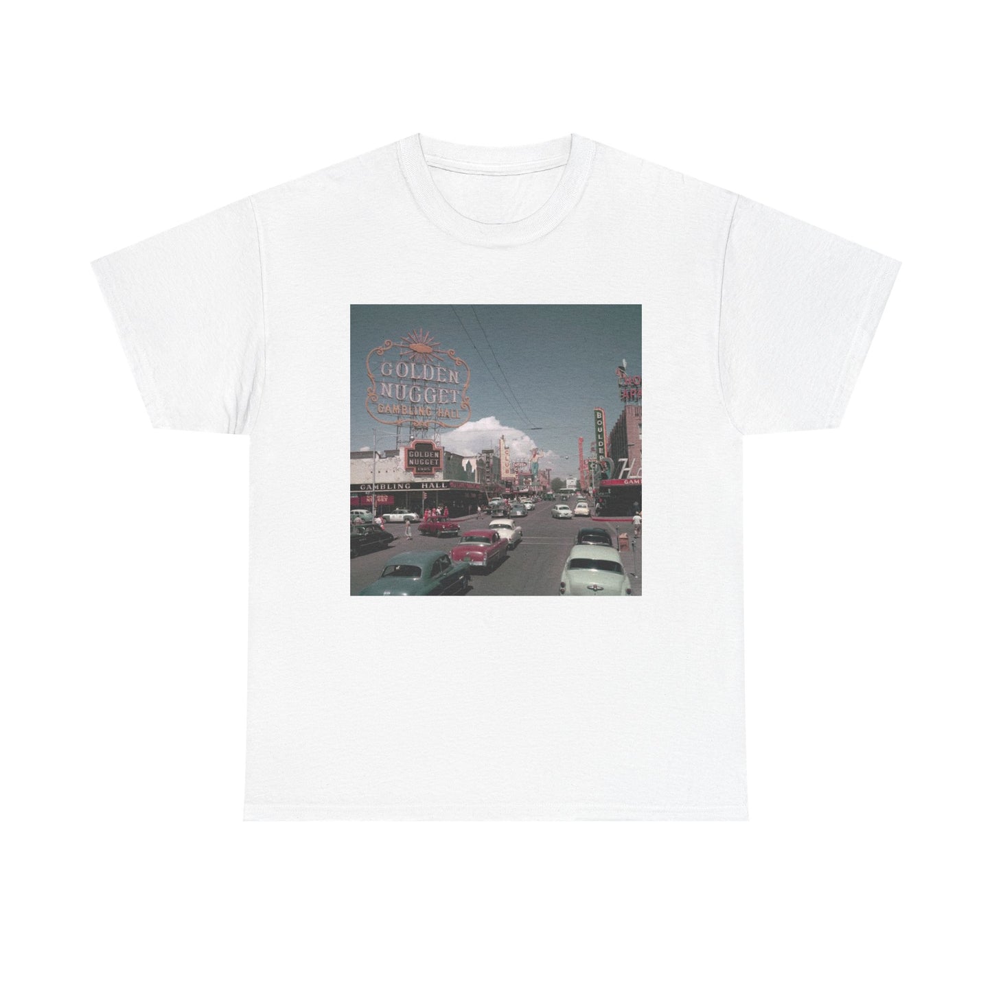 Old Las Vegas Tshirt Vintage Strip Retro Photo Nostalgia Unisex Golden Nugget