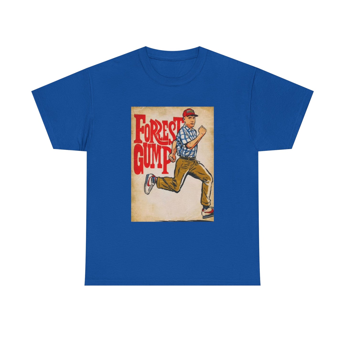 Forrest Gump Tshirt Vintage Retro Movie Poster Unisex Heavy Cotton Tee