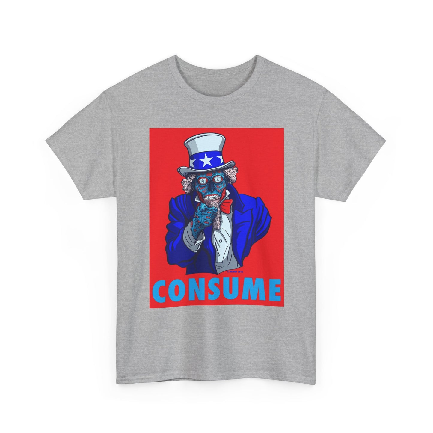 Obey And Consume Graphic T Shirt Vintage Art Unisex Heavy Cotton Tee