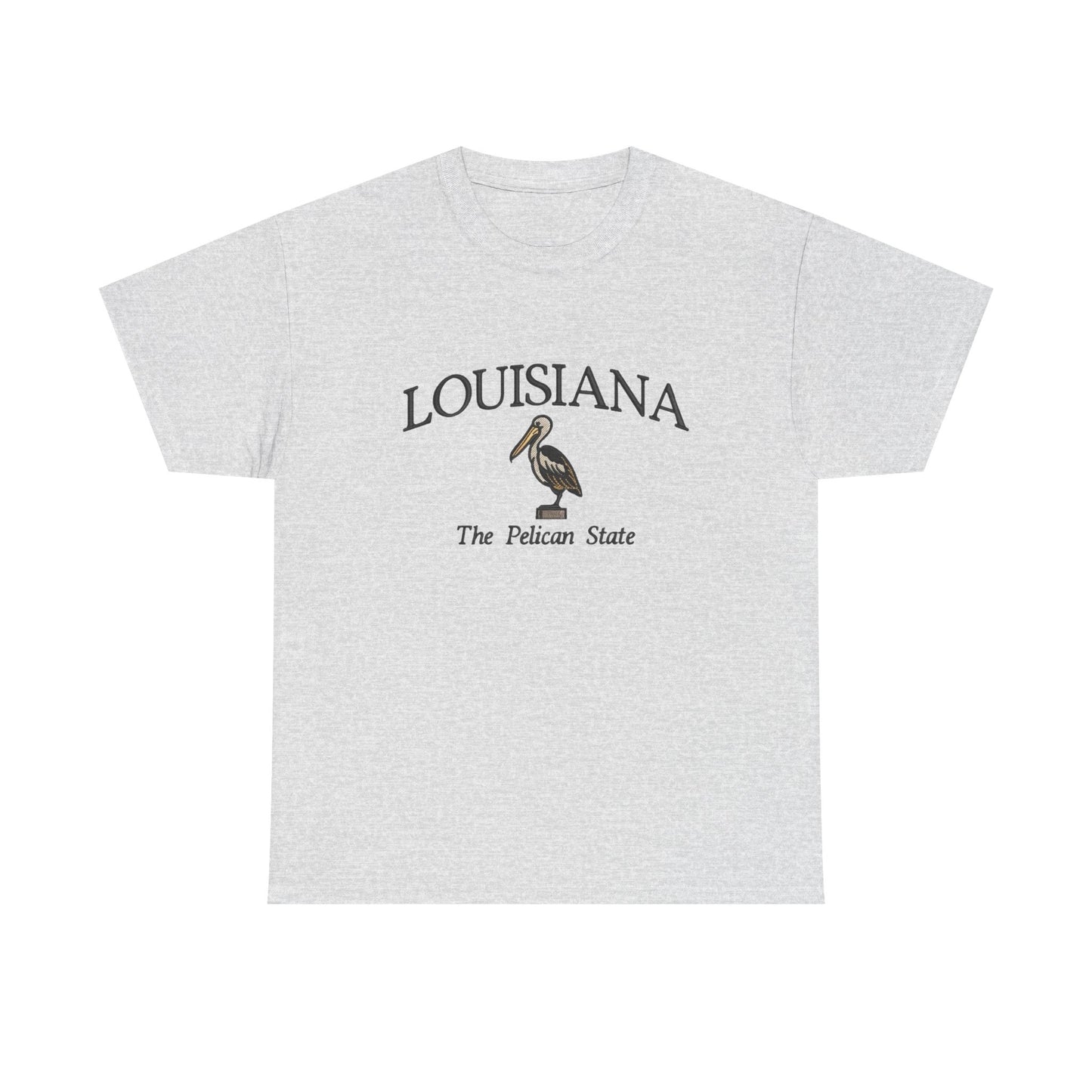 Louisiana The Pelican State Graphic T Shirt NEW Unisex Heavy Cotton Tee