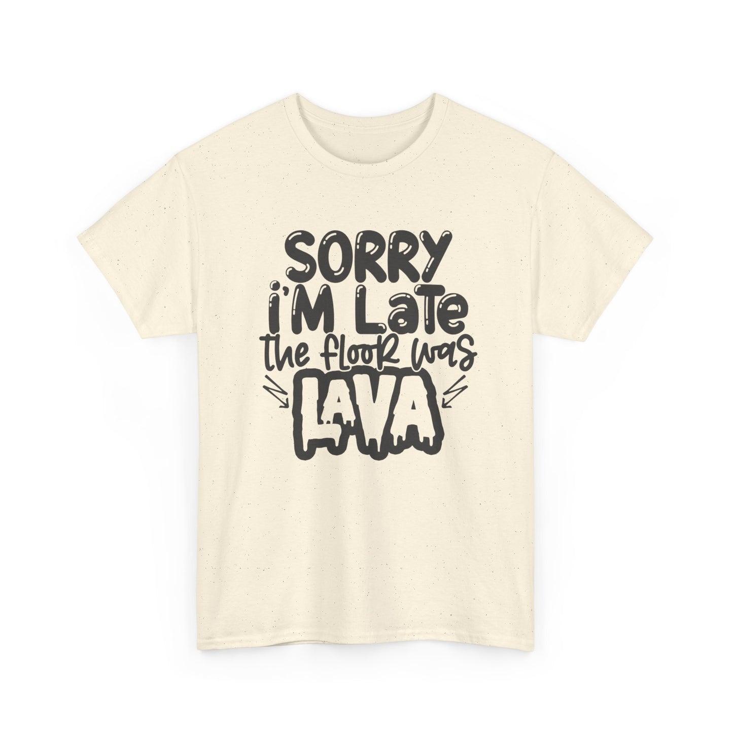 The Floor Was Lava Graphic T Shirt Unisex Heavy Cotton Tee