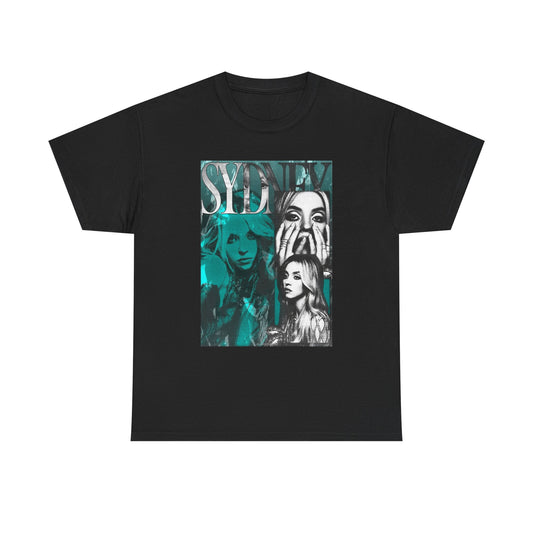 Sydney Sweeney Poster Graphic T-Shirt Comfy Cotton Tee Brand NEW