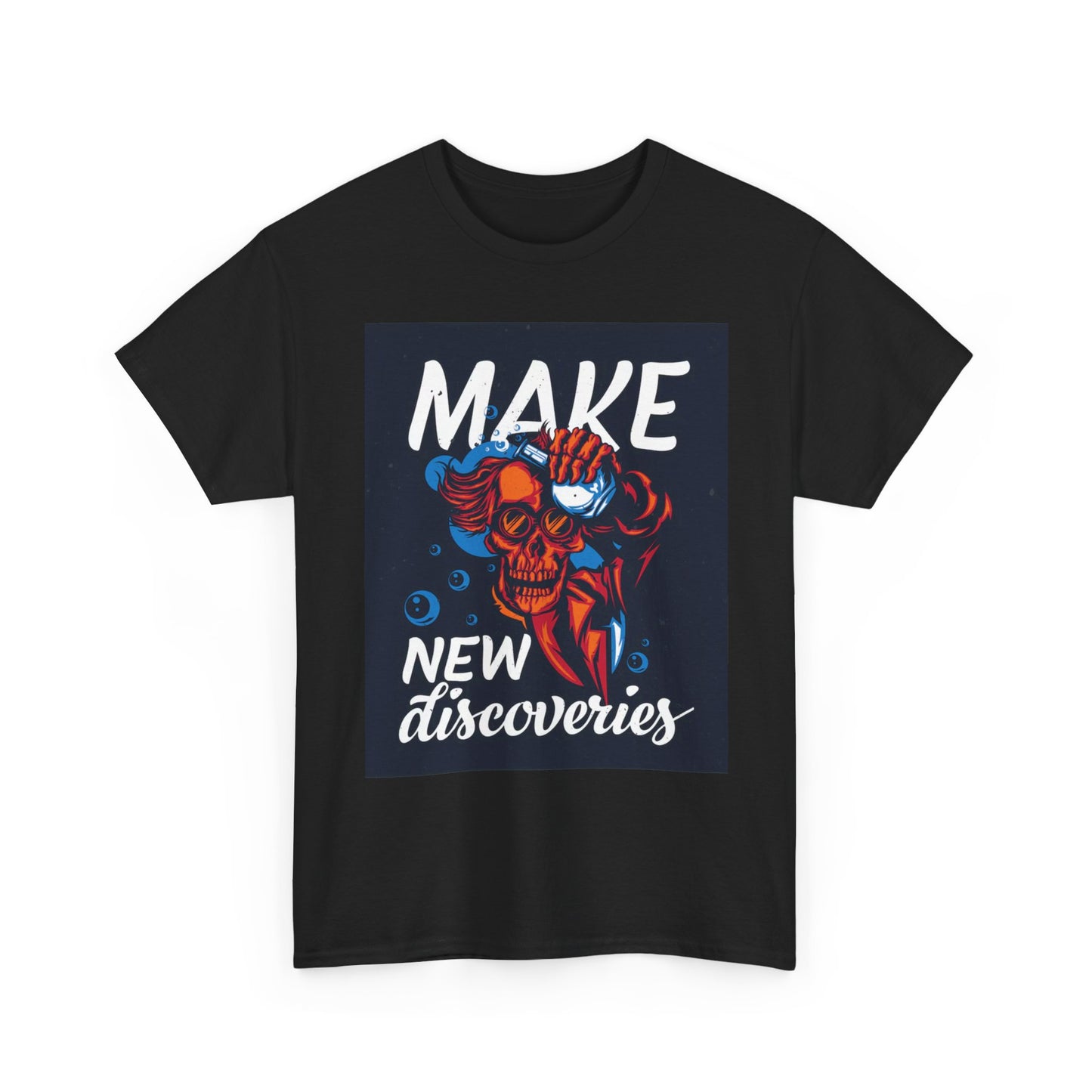 Make New Discoveries T Shirt Unisex Heavy Cotton Tee