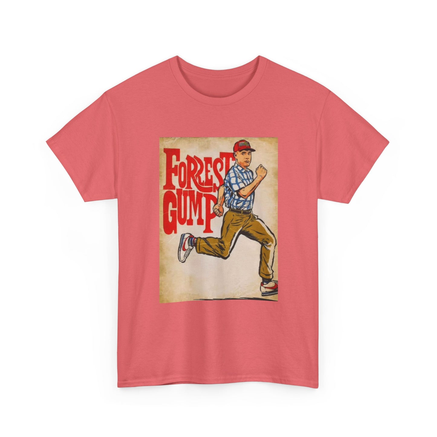 Forrest Gump Tshirt Vintage Retro Movie Poster Unisex Heavy Cotton Tee