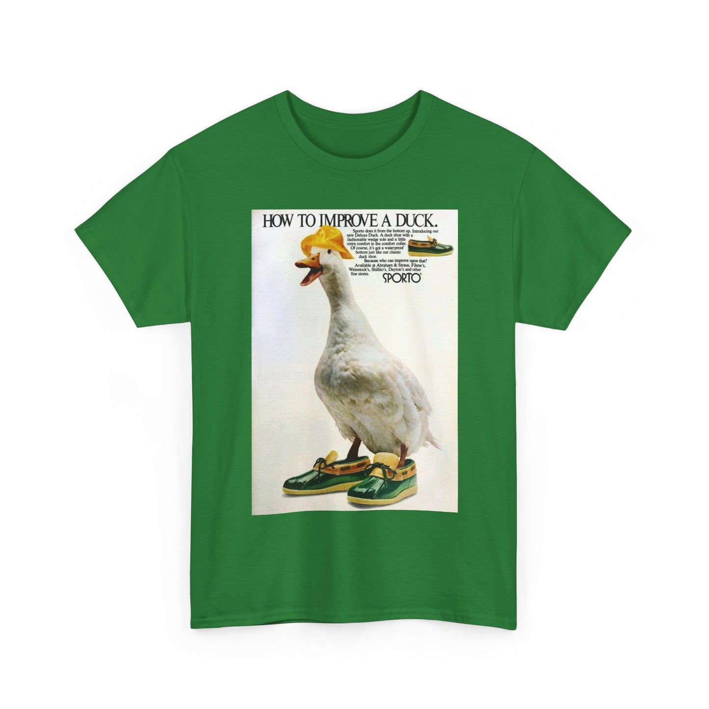 Duck vintage shirt funny bass pro fishing hunting Unisex Heavy Cotton Tee