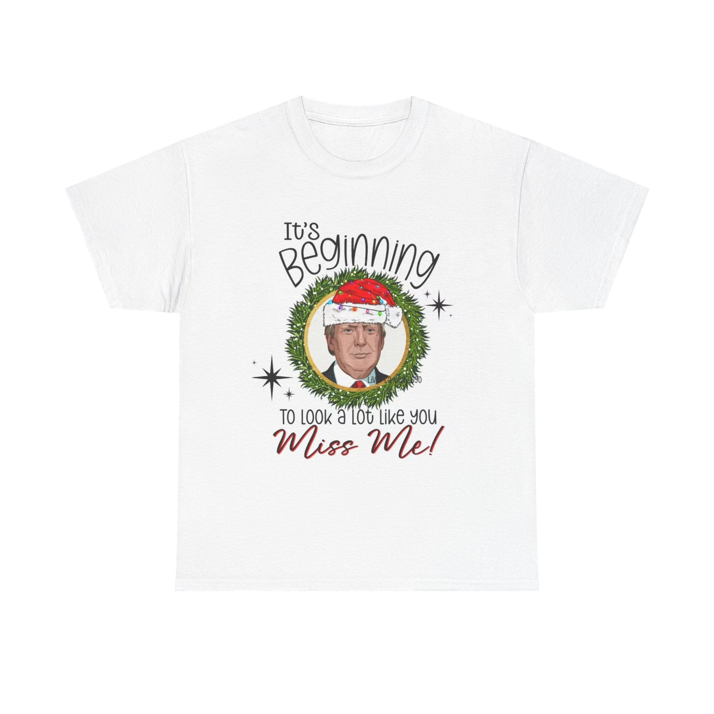 Trump Merry Christmas T Shirt Funny Holidays Graphic Unisex Heavy Cotton Tee 1