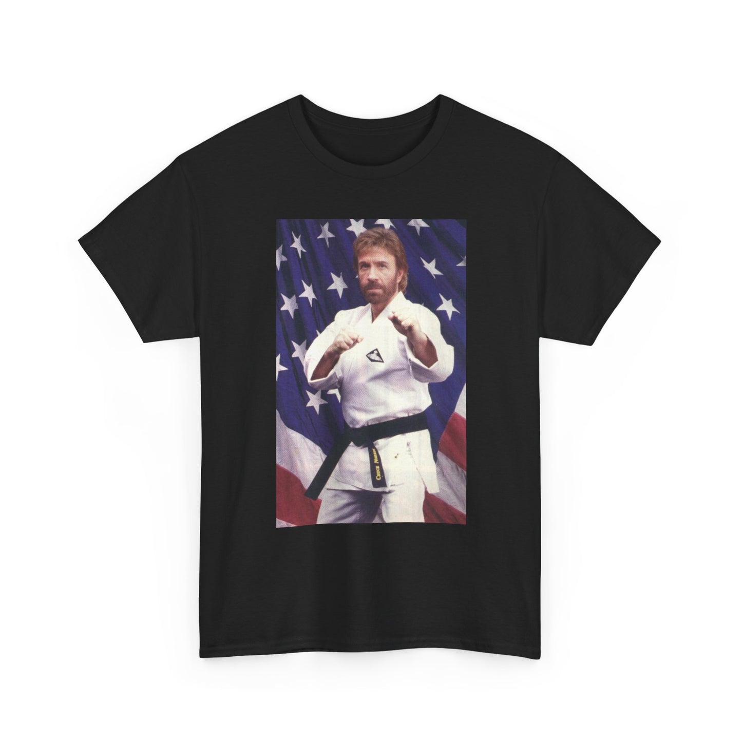American Flag Chuck Norris Graphic T Shirt NEW Cotton Tee Gift