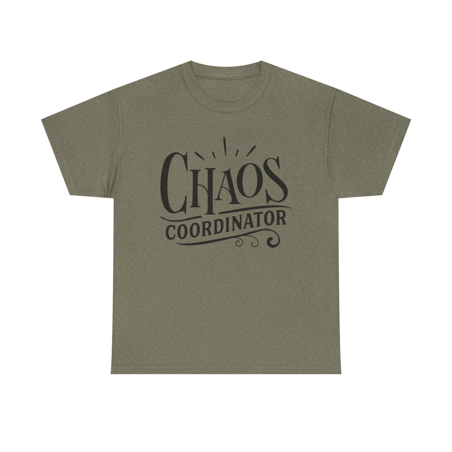 Chaos Coordinator Funny Graphic T Shirt Unisex Heavy Cotton Tee