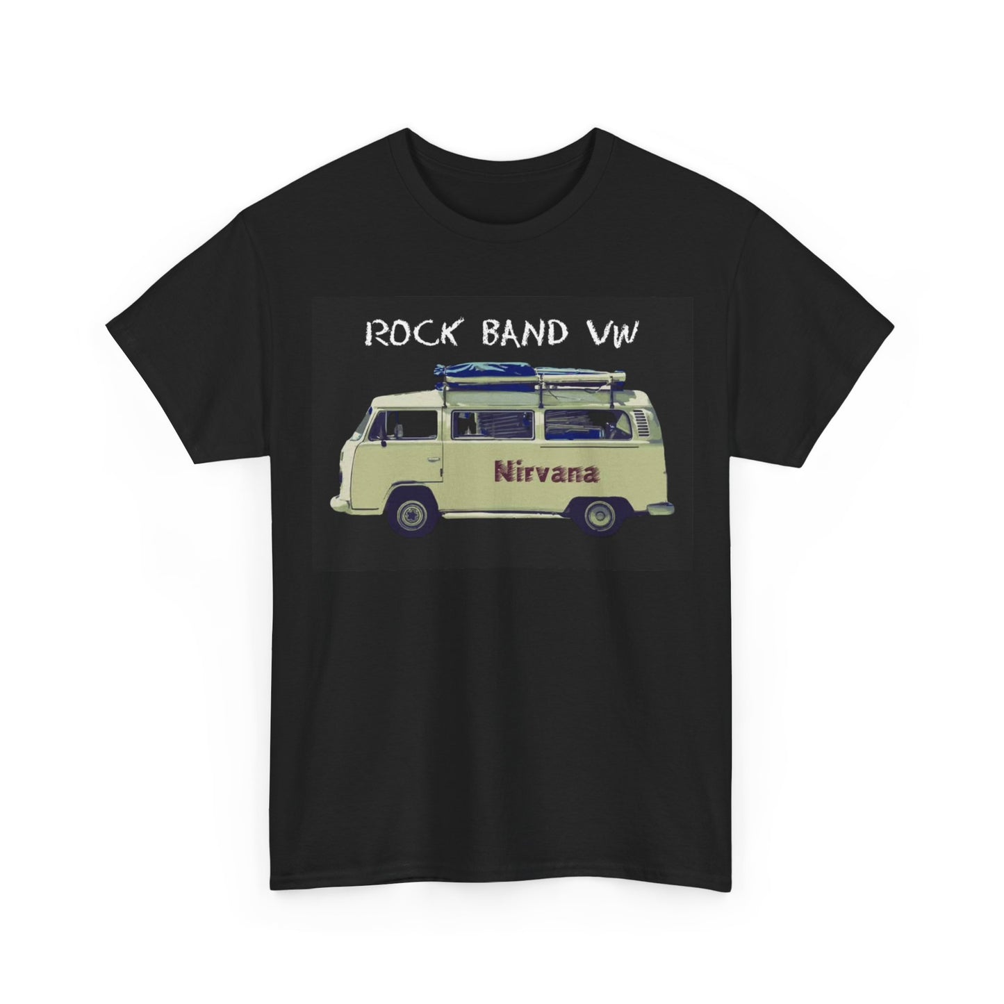 Nirvana vw T-shirt vintage Volkswagen retro 70s grunge Unisex Heavy Cotton Tee