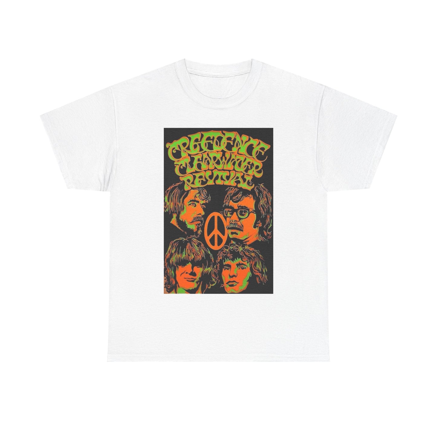 Creedence Clearwater Revival T-shirt vintage neon graphic Heavy Cotton Tee