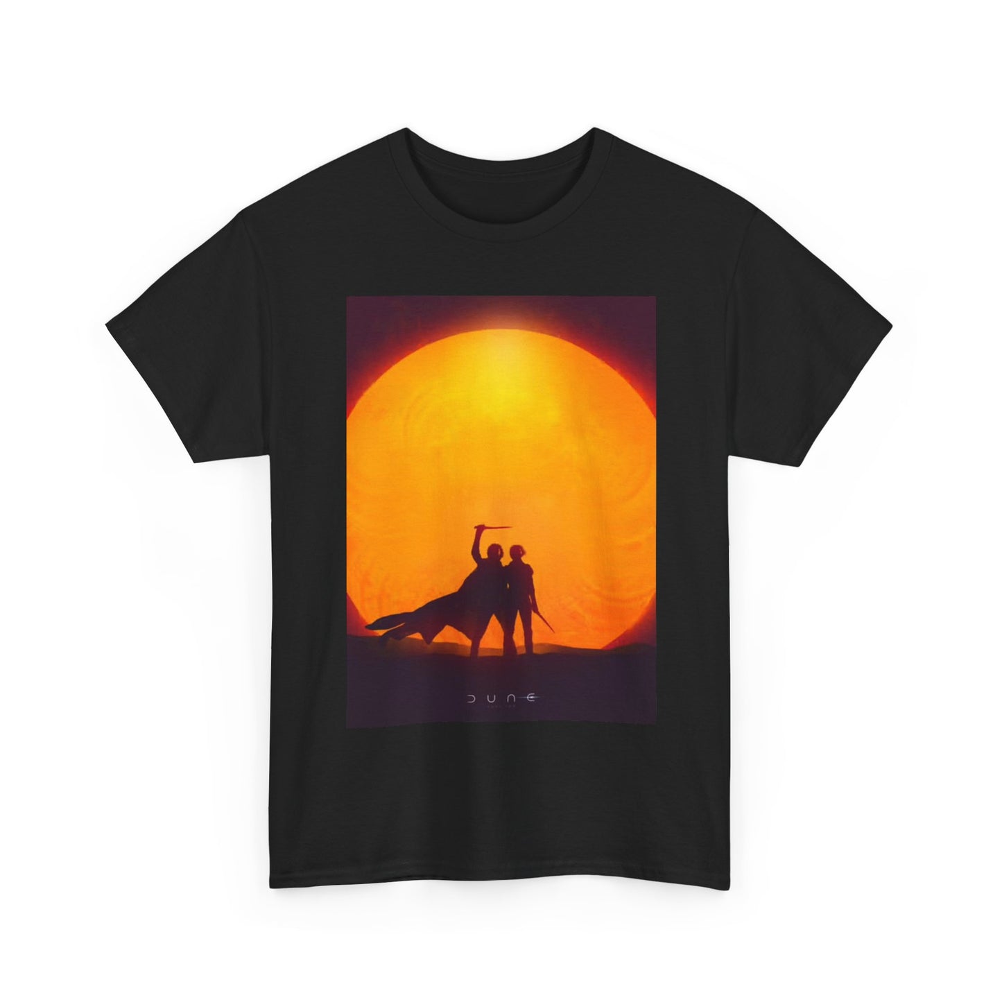 Dune Tshirt Retro Movie Poster Sci Fi Modern Unisex Heavy Cotton Tee