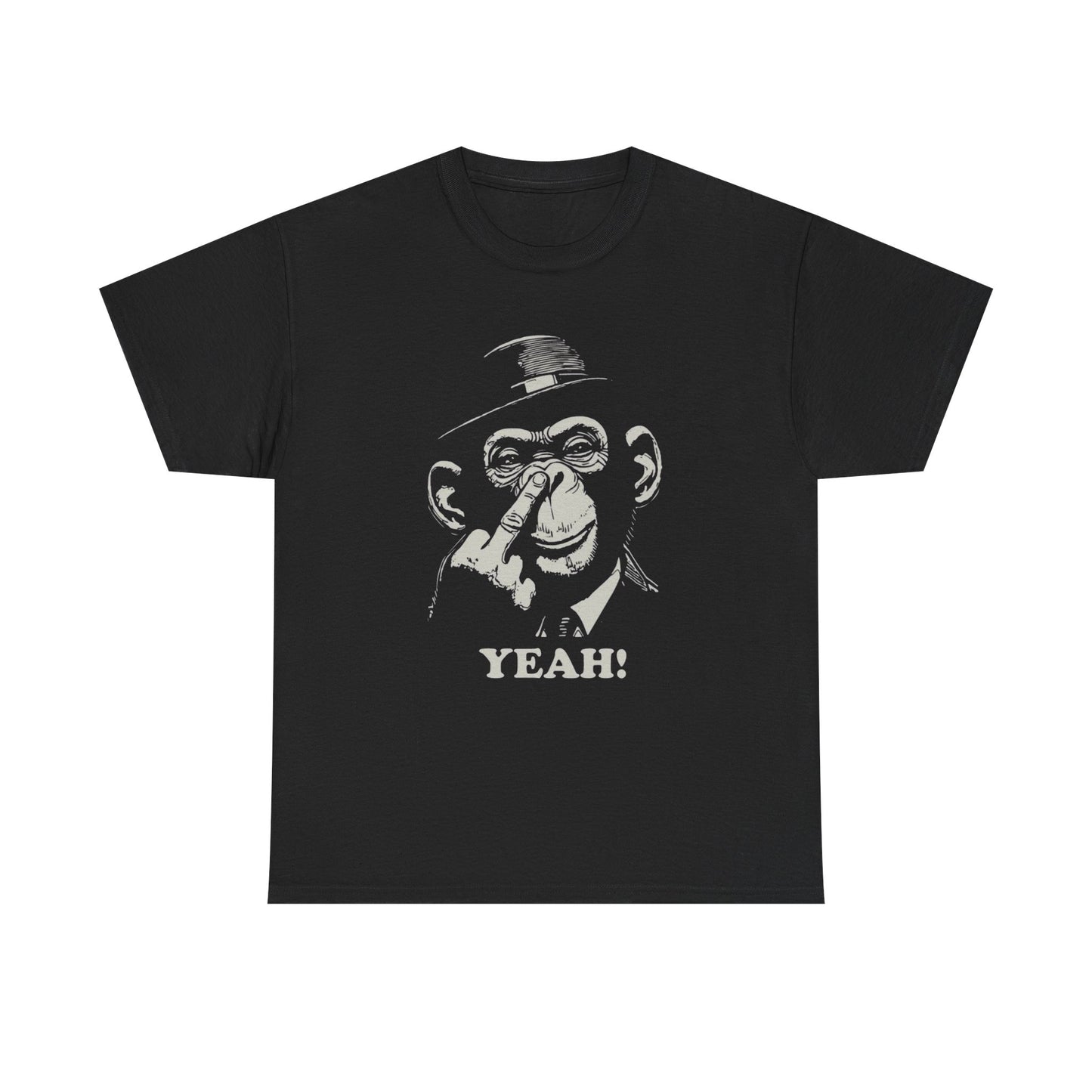 Funny Monkey Graphic T Shirt Unisex Heavy Cotton Tee