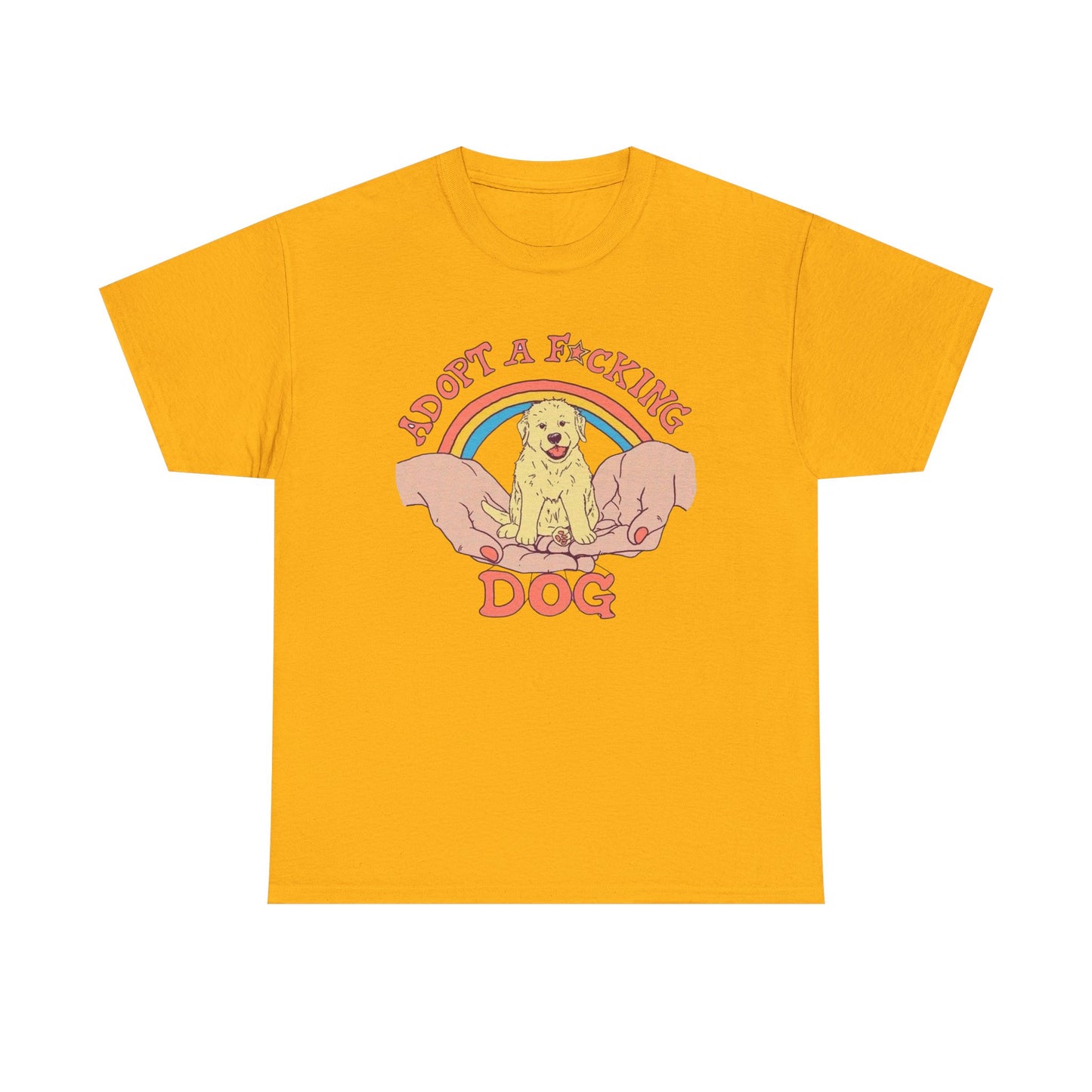 Adopt A Dog Graphic T Shirt NEW Adult Tee