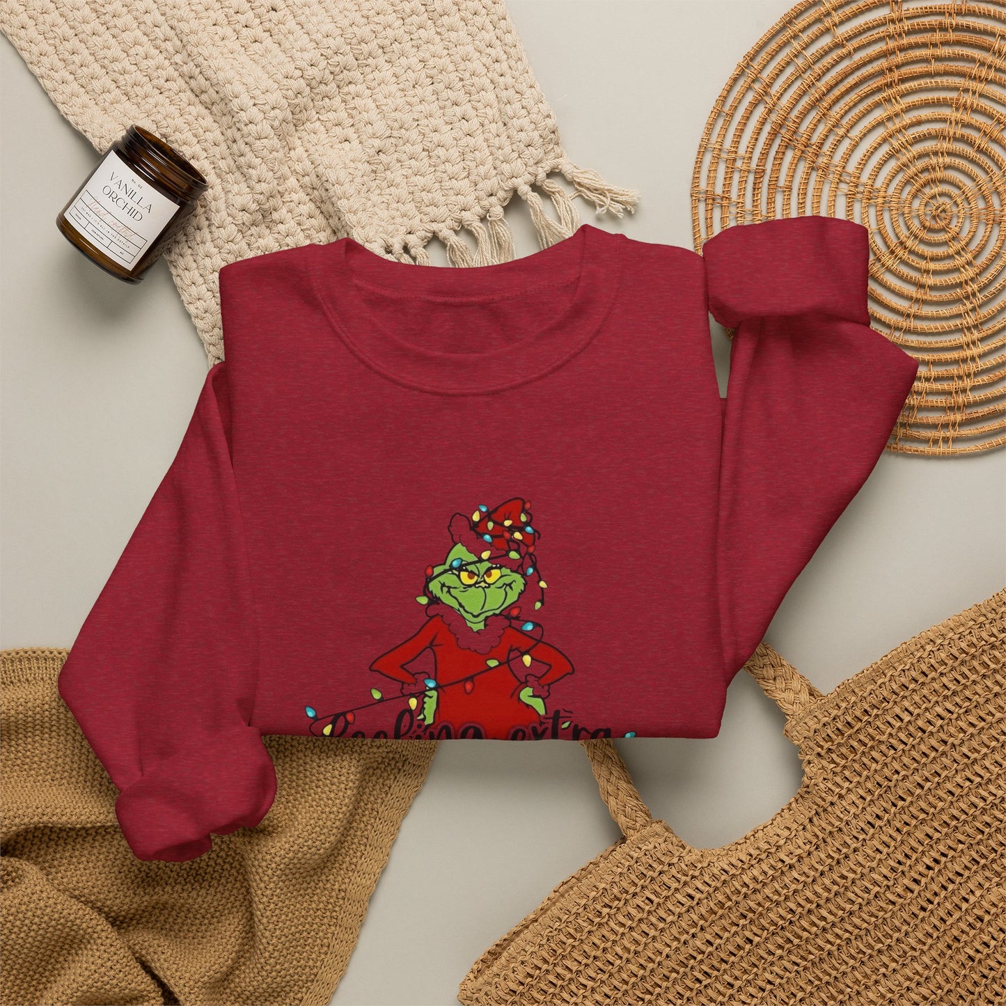 Feeling Extra Grinchy Christmas Sweater NEW Heavy Blend™ Crewneck Sweatshirt