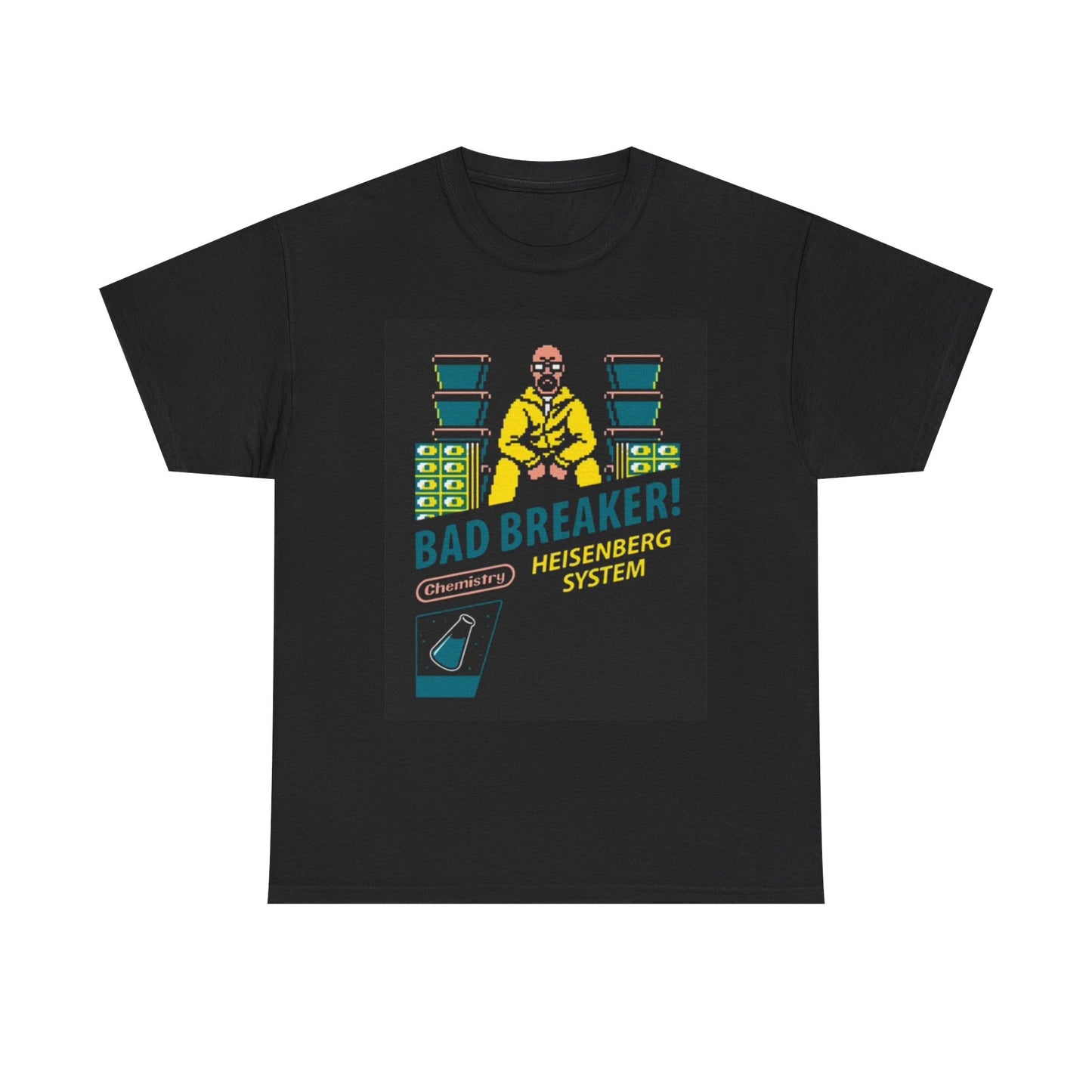 Breaking Bad Gamer Graphic T Shirt Retro Video Game Poster Unisex Heavy Cotton