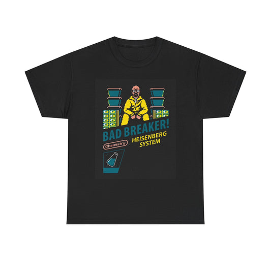 Breaking Bad Gamer Graphic T Shirt Retro Video Game Poster Unisex Heavy Cotton
