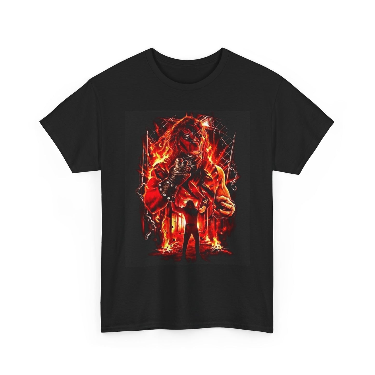 Kane Graphic T Shirt Vintage Wrestling WWE Retro Unisex Heavy Cotton Tee
