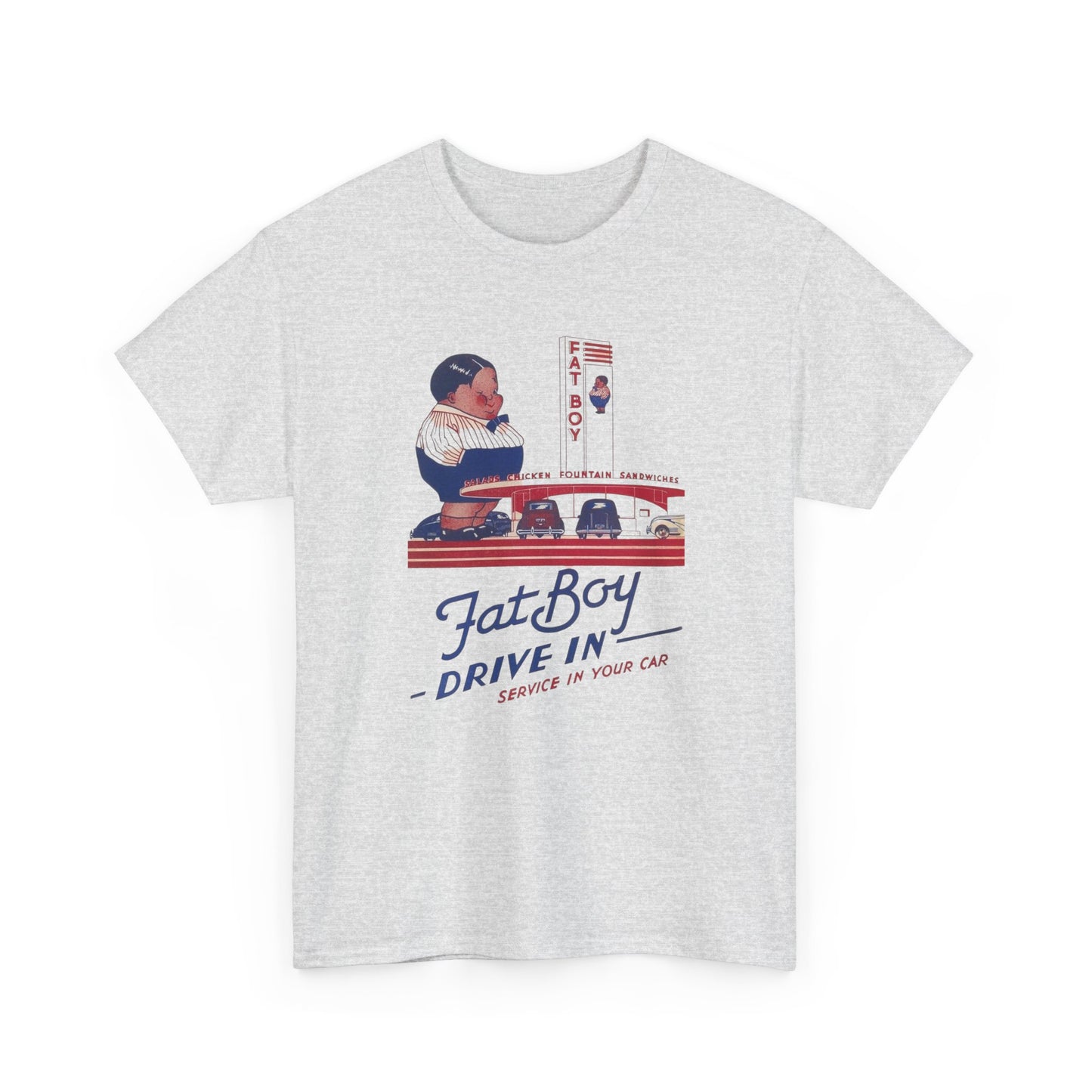 Fatboy Burger Vintage Graphic T Shirt NEW ADULT