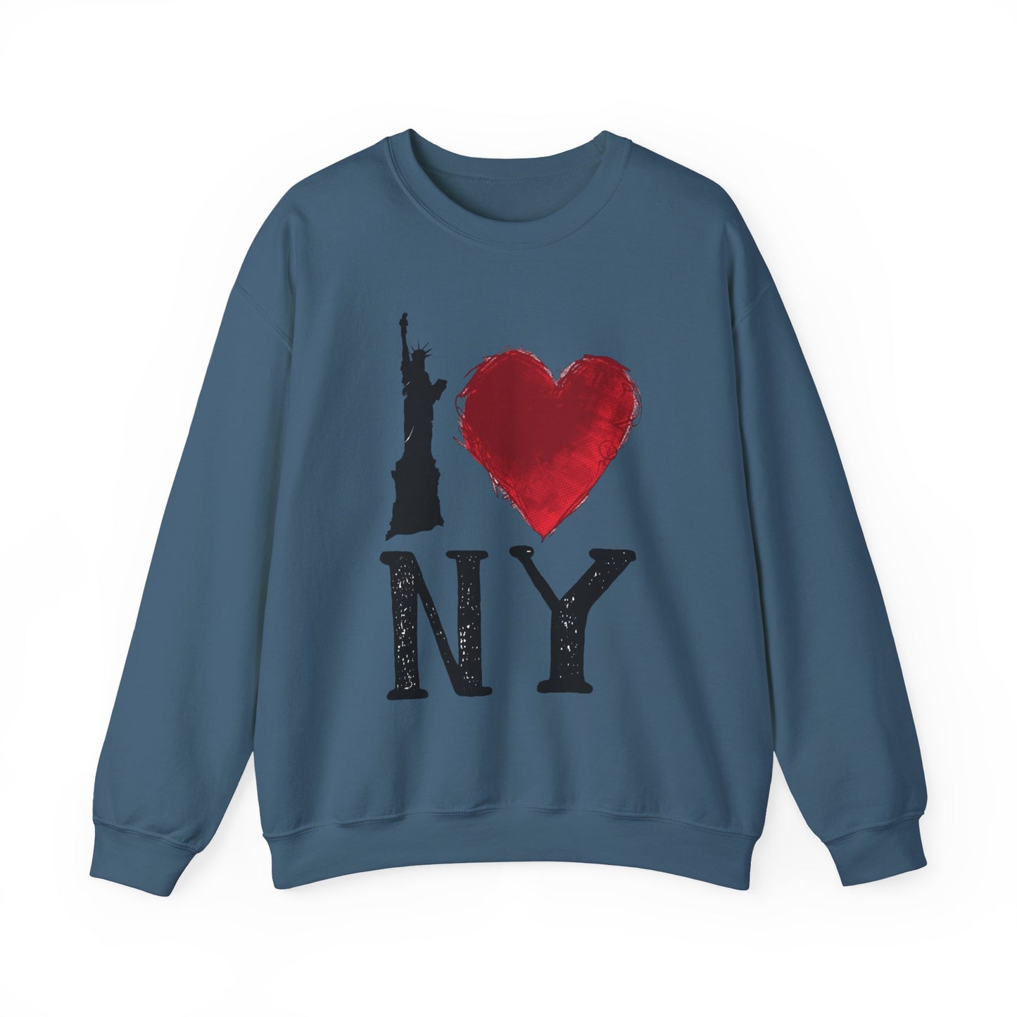 I Love NY Graphic Sweater NEW Unisex Heavy Blend™ Crewneck Sweatshirt