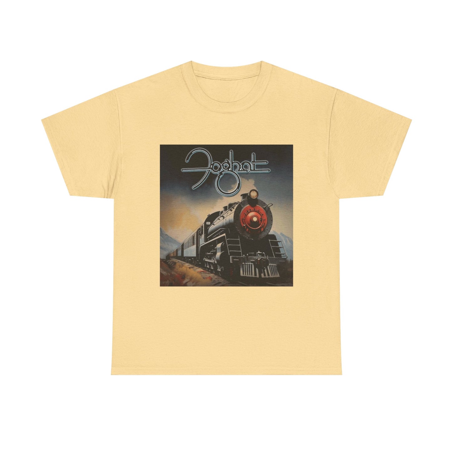 FogHat Tshirt Vintage Rock Poster Retro 70s Woodstock Unisex Heavy Cotton Tee q