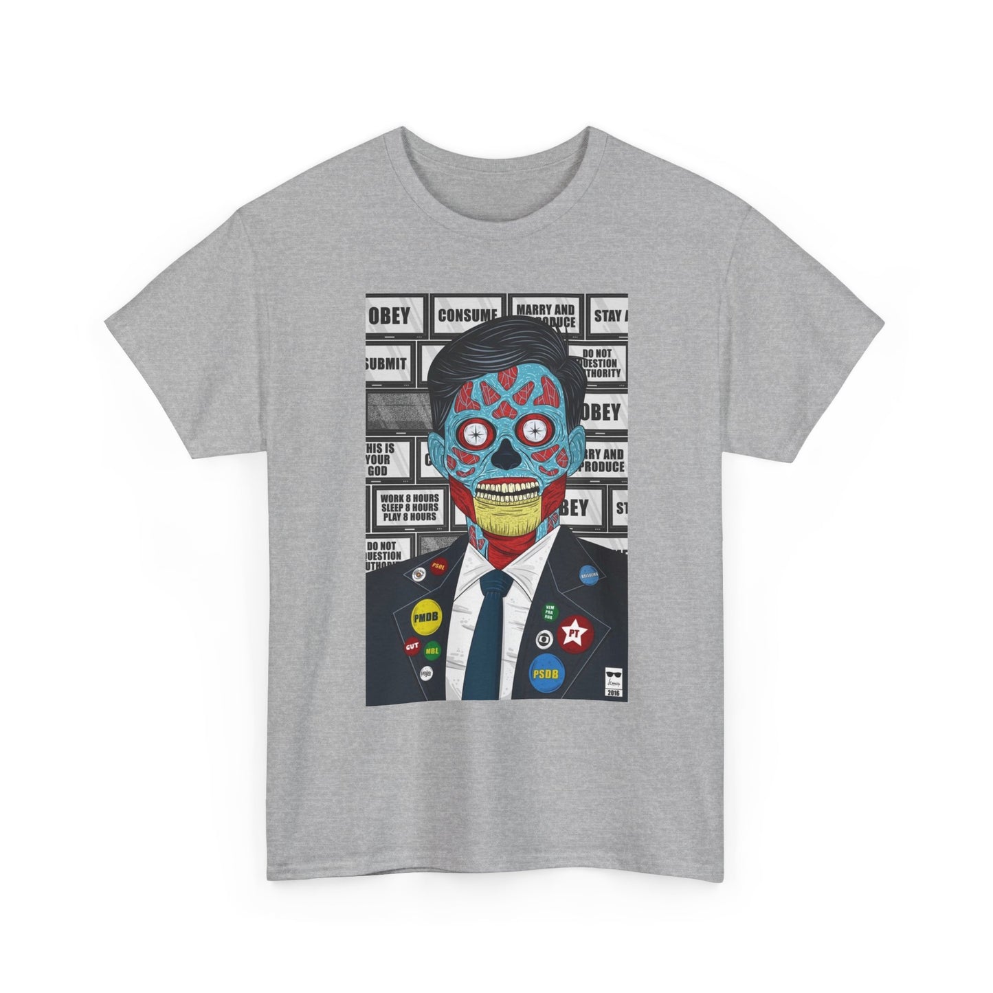 Obey Graphic T Shirt Vintage Unisex Heavy Cotton Tee