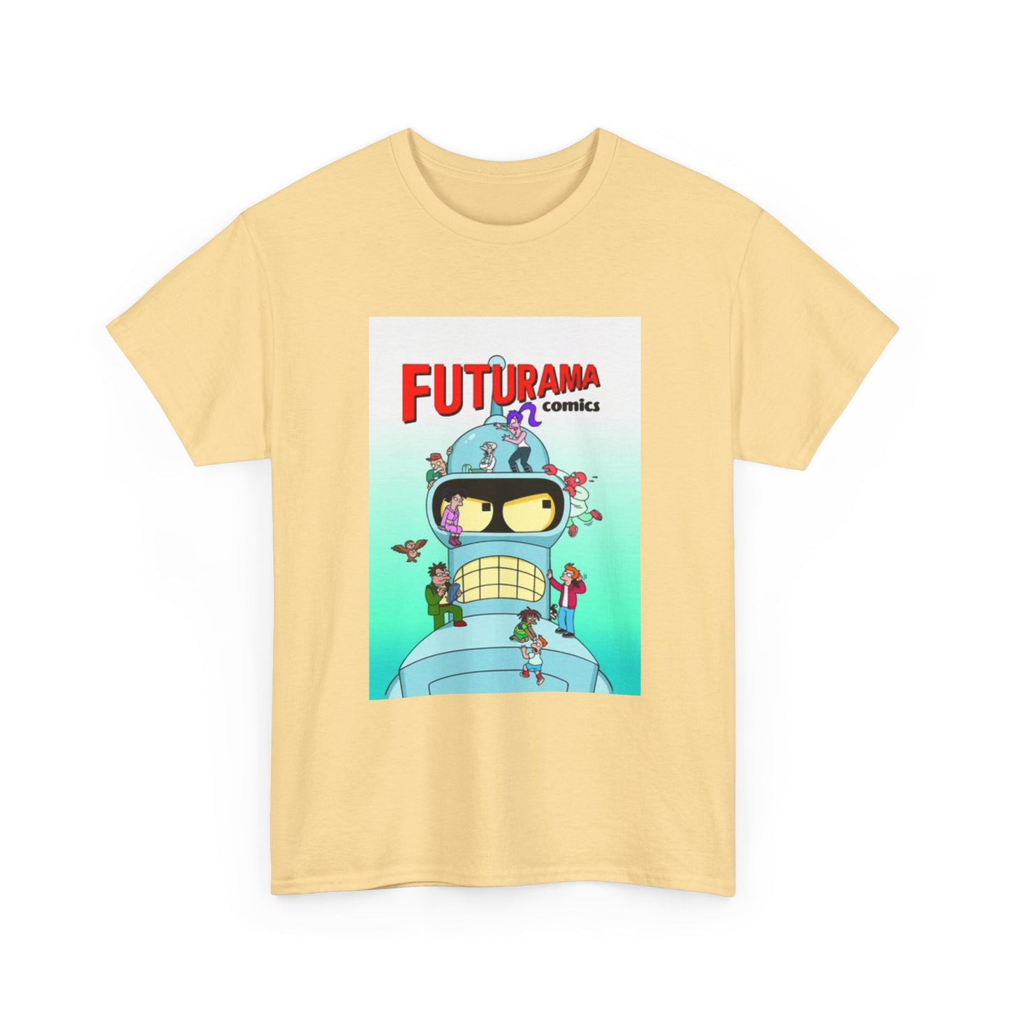 Futurama Shirt Bender Tv Series Graphic Funny Cartoon Unisex Heavy Cotton Tee