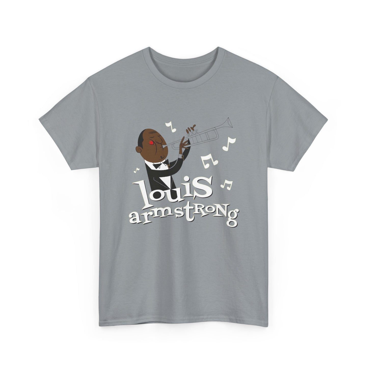 Louis Armstrong Vintage Graphic T Shirt ADULT NEW Heavy Cotton Tee