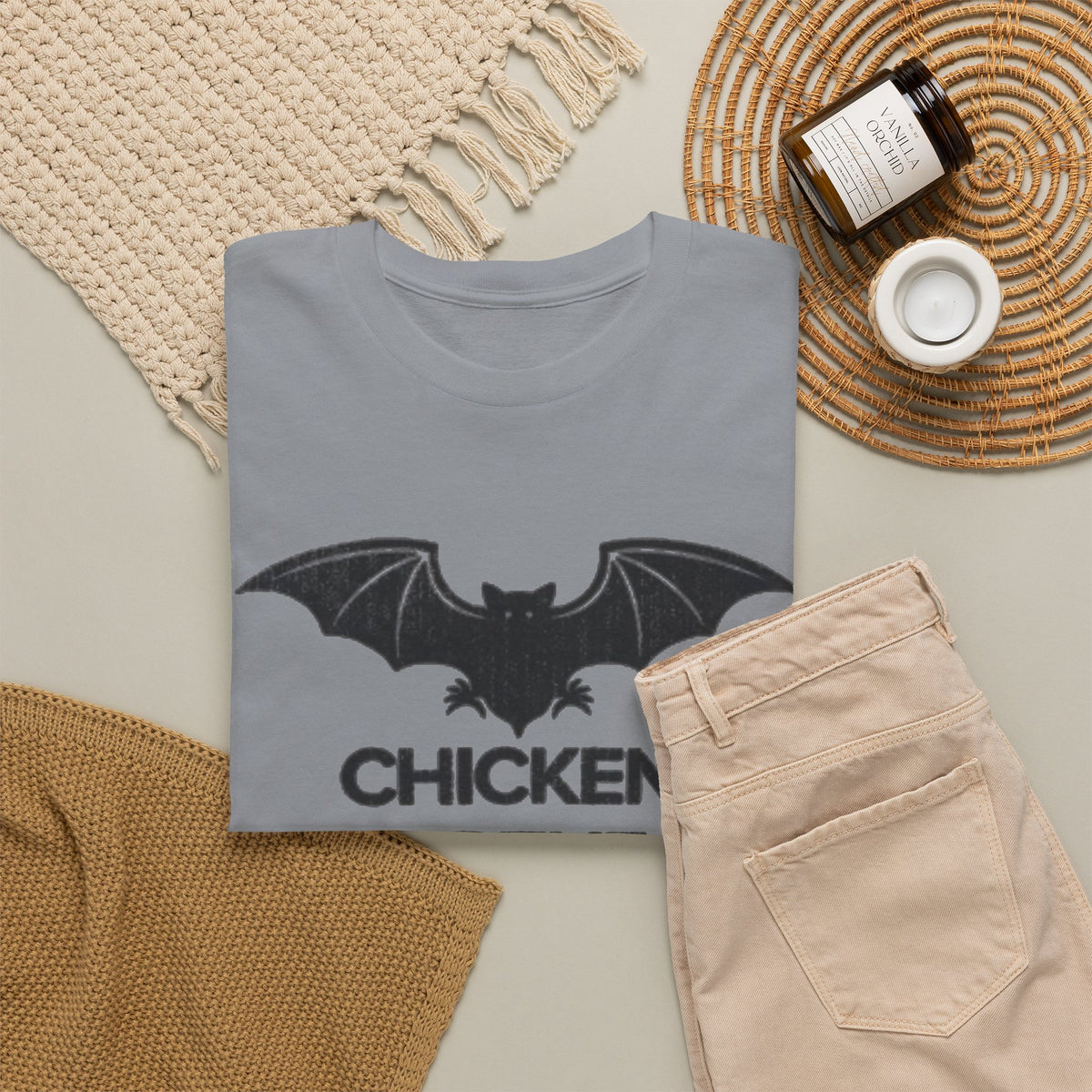 Chicken Of The Cave Graphic T Shirt Men's Comedy Heavy Cotton Tee